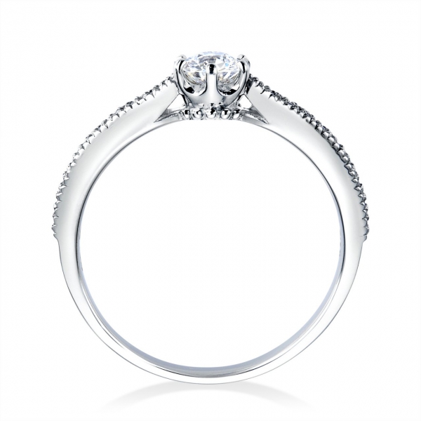 DR-102《オーバーエクセレント|Over Excellent》婚約指輪／細かく端正なデザインで人気の婚約指輪です。